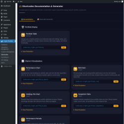 Page screenshot: Crypto Portfolio &rarr; Shortcodes