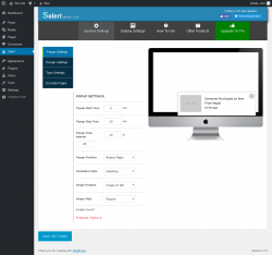 Page screenshot: Salert