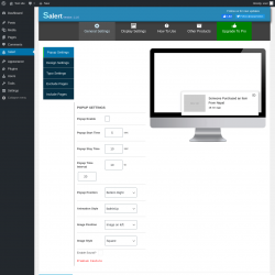 Page screenshot: Salert
