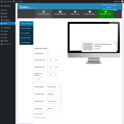 Page screenshot: Salert