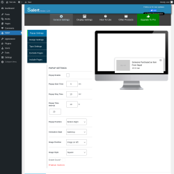 Page screenshot: Salert