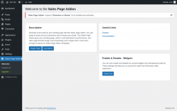 Page screenshot: Sales Page Addon