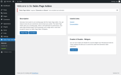 Page screenshot: Sales Page Addon