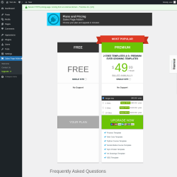 Page screenshot: Sales Page Addon → Upgrade  ➤