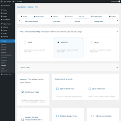Page screenshot: Salon → Settings → Style