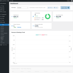 Page screenshot: Salon → Reports