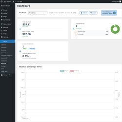 Page screenshot: Salon → Reports