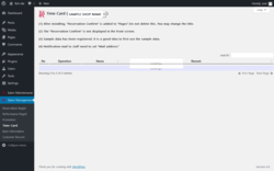 Page screenshot: Salon Management &rarr; Time Card