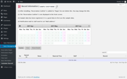 Page screenshot: Salon Management &rarr; Customer Record