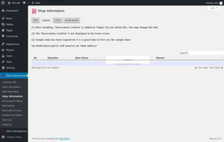 Page screenshot: Salon Maintenance &rarr; Shop Information