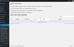 Page screenshot: Salon Maintenance &rarr; Menu Information