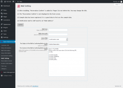 Page screenshot: Salon Maintenance &rarr; Mail Setting