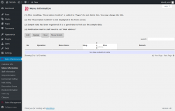 Page screenshot: Salon Maintenance &rarr; Menu Information