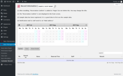 Page screenshot: Salon Management &rarr; Customer Record