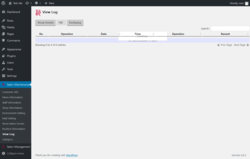 Page screenshot: Salon Maintenance &rarr; View Log