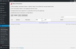 Page screenshot: Salon Maintenance &rarr; Menu Information