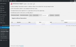Page screenshot: Salon Management &rarr; Performance Regist