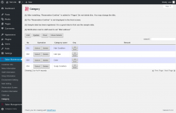 Page screenshot: Salon Maintenance &rarr; Category
