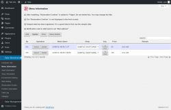 Page screenshot: Salon Maintenance &rarr; Menu Information