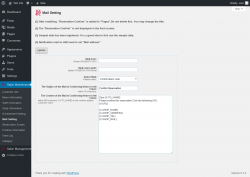 Page screenshot: Salon Maintenance &rarr; Mail Setting