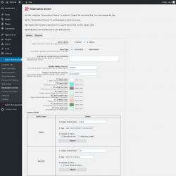 Page screenshot: Salon Maintenance &rarr; Reservation Screen