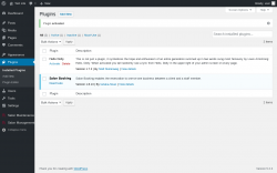 Page screenshot: Plugins &lsaquo; Test site &mdash; WordPress