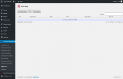 Page screenshot: Salon Maintenance &rarr; View Log