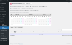 Page screenshot: Salon Management &rarr; Customer Record