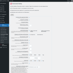 Page screenshot: Salon Maintenance &rarr; Environment Setting