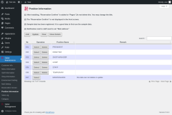 Page screenshot: Salon Maintenance &rarr; Position Information