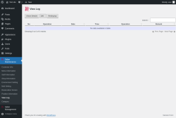 Page screenshot: Salon Maintenance &rarr; View Log