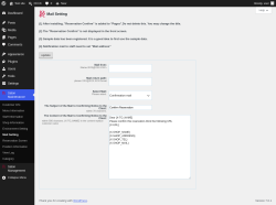 Page screenshot: Salon Maintenance &rarr; Mail Setting