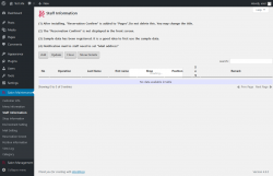 Page screenshot: Salon Maintenance &rarr; Staff Information