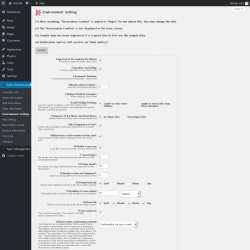 Page screenshot: Salon Maintenance &rarr; Environment Setting