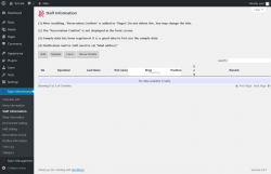 Page screenshot: Salon Maintenance &rarr; Staff Information