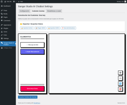 Page screenshot: Sangar Studio AI Chatbot &rarr; Customer Journey