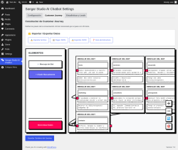 Page screenshot: Sangar Studio AI Chatbot &rarr; Customer Journey