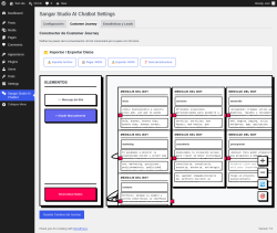 Page screenshot: Sangar Studio AI Chatbot &rarr; Customer Journey