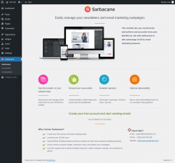 Page screenshot: Sarbacane
