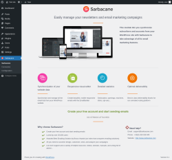 Page screenshot: Sarbacane