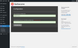 Page screenshot: Sarbacane &rarr; Connection