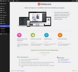 Page screenshot: Sarbacane