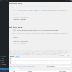 Page screenshot: Plugins &lsaquo; Test site &mdash; WordPress