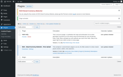 Page screenshot: Plugins &lsaquo; Test site &mdash; WordPress