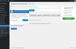 Page screenshot: Structured Data &rarr; Settings &rarr;  AMP