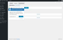 Page screenshot: Structured Data &rarr; Reviews &rarr; Collections