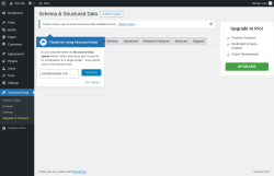 Page screenshot: Structured Data → Settings →  Compatibility