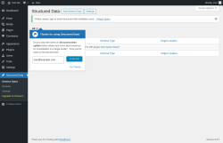 Page screenshot: Structured Data