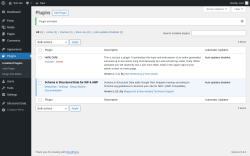 Page screenshot: Plugins &lsaquo; Test site &mdash; WordPress