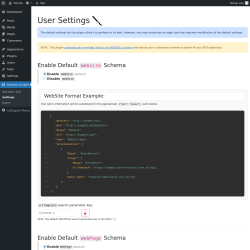 Page screenshot: Schema Scalpel → Settings